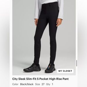 Lululemon city sleek pant